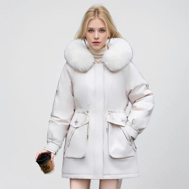 Elegant Faux Fur Jacket Modern Style
