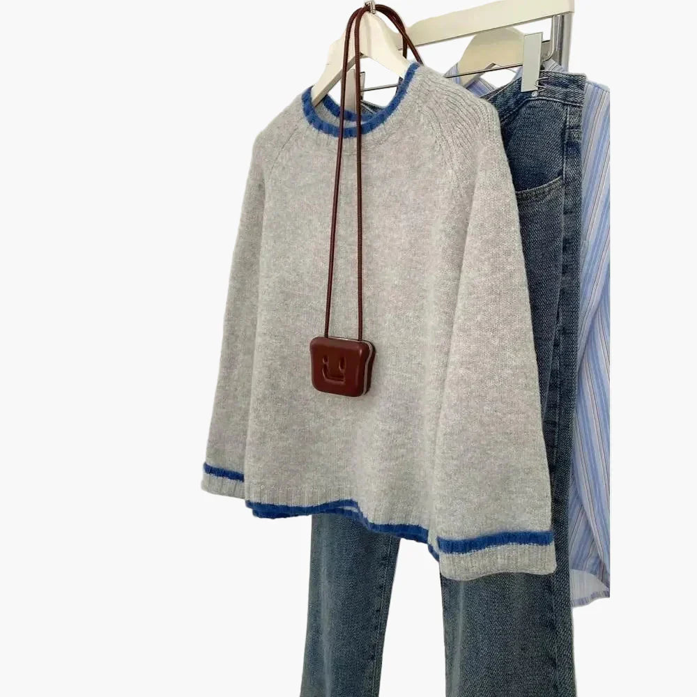 Comfortable Autumn Sweater Crew Neck Pullover