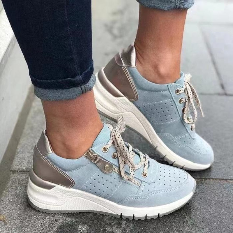 Women's Sneakers Comfortable Round Toe Lace-up