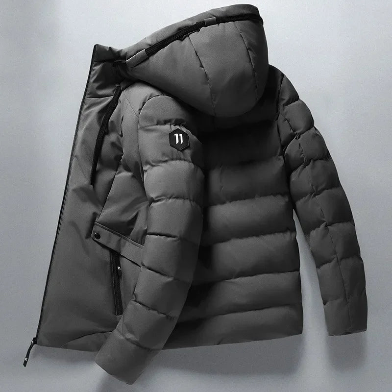 Warme Winterjacke Damen Gepolstert Kapuze - IdealeKleiden