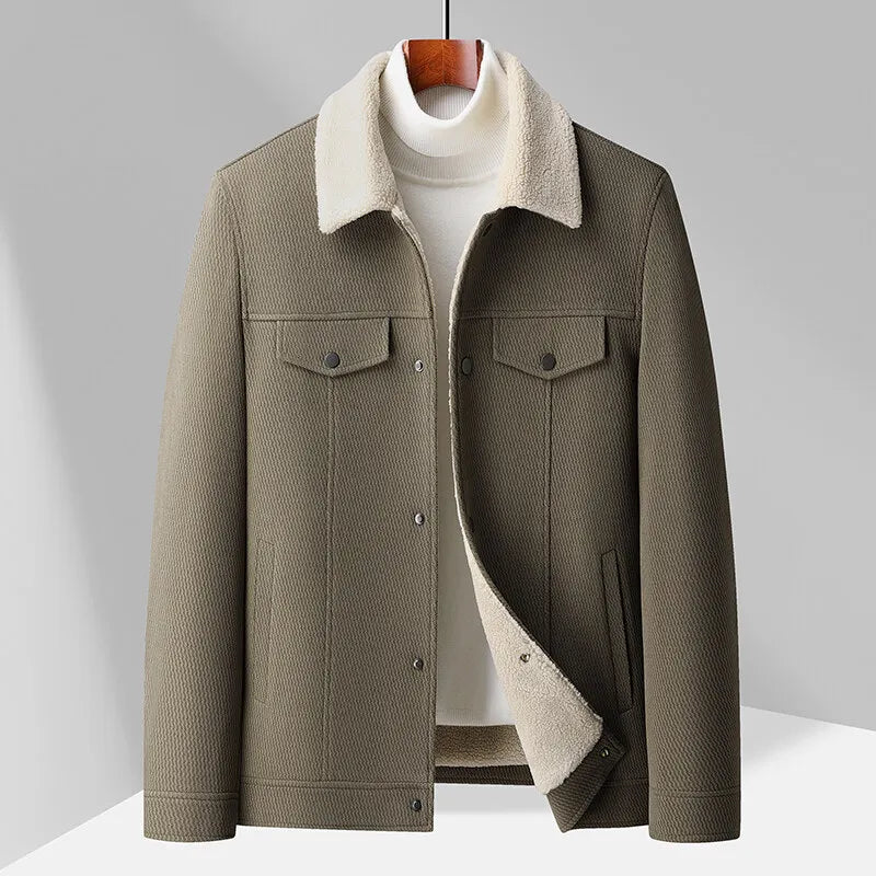 Men's Warm Fleece Vest with Collar