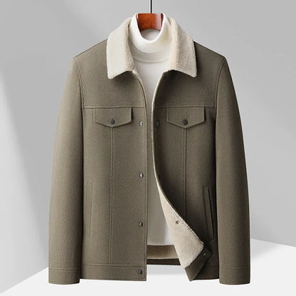 Men's Warm Fleece Vest with Collar