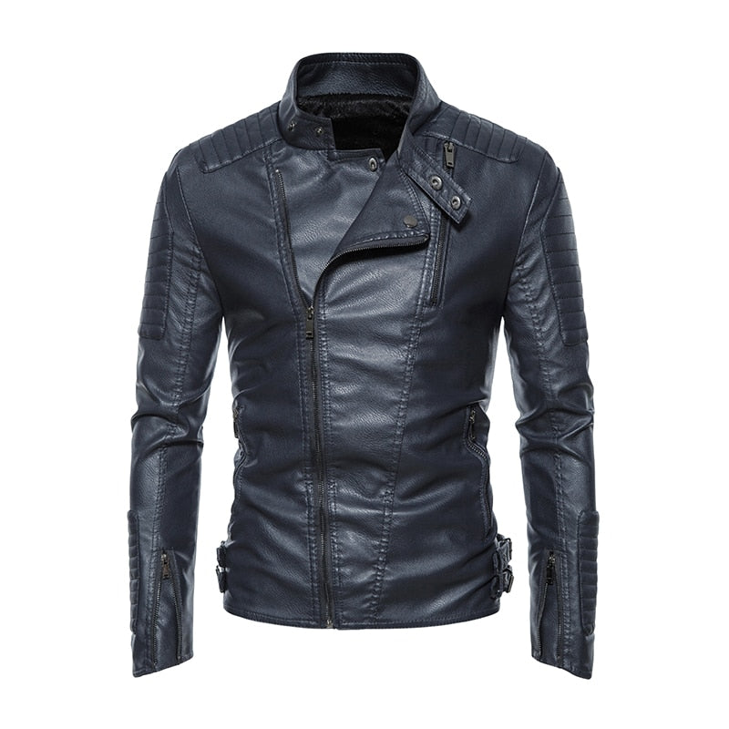 Ryan Storm Leather Jacket Biker Style