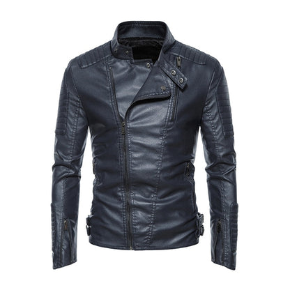 Ryan Storm Leather Jacket Biker Style