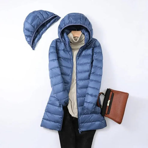 Lightweight Puffer Jacket for Women Warm Quilted Winter Coat