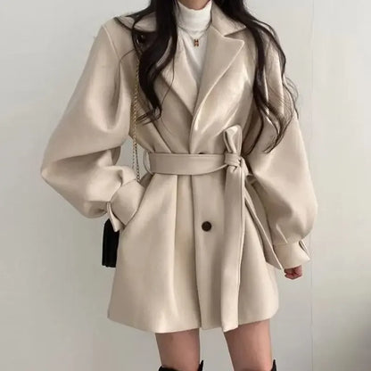 Women's Wrap Coat Belt Mini Elegant