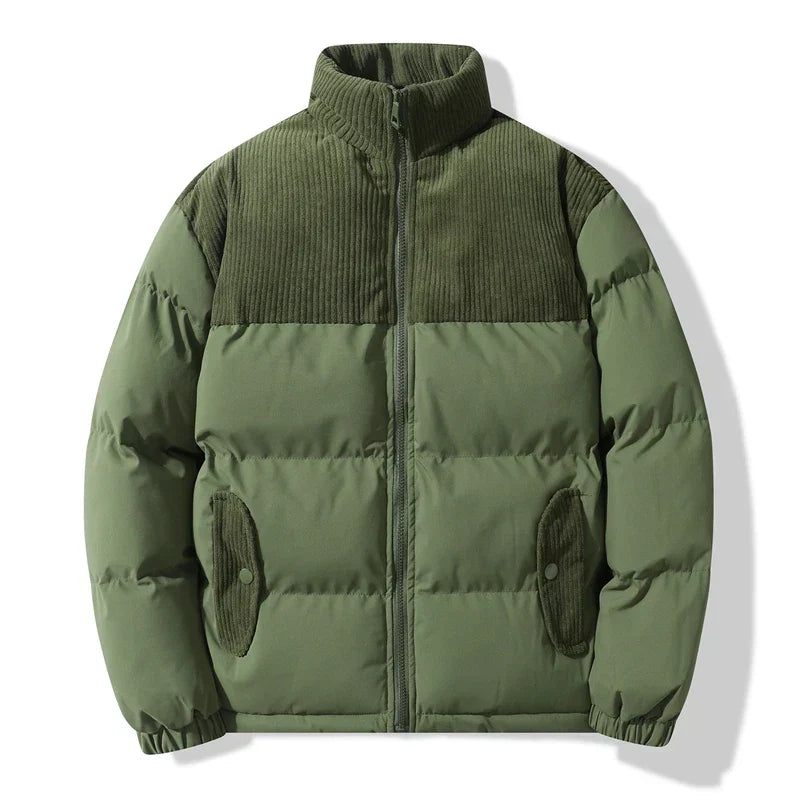Fashionable quilted jacket with decorative cord