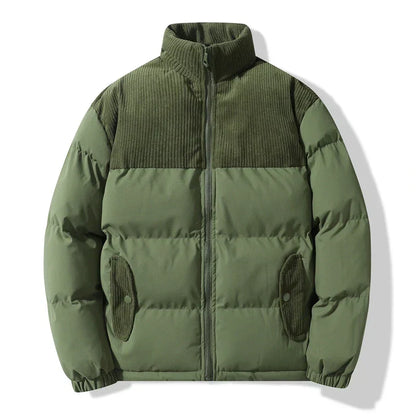 Fashionable quilted jacket with decorative cord