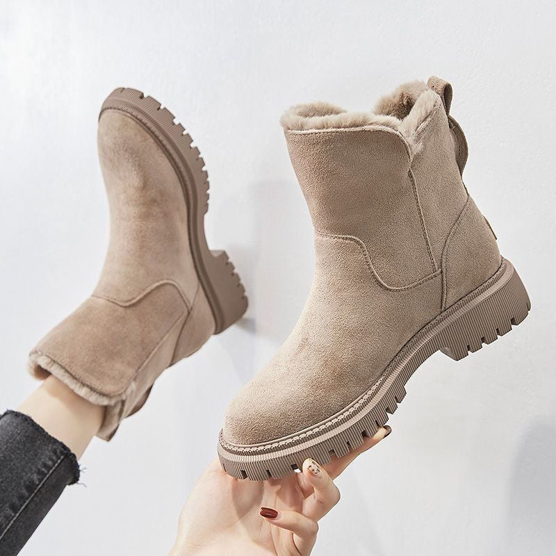 Stylish Leather Ankle Boots for Women - Elegance