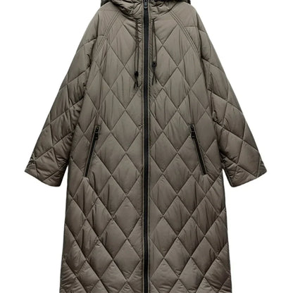Casual Women's Jacket Knee-Length Zipper