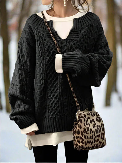Knitted Sweater Oversized Soft and Warm Comfort Fit