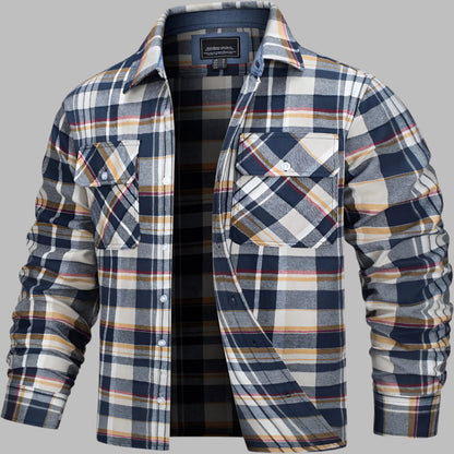 Checked shirt in cotton flannel look