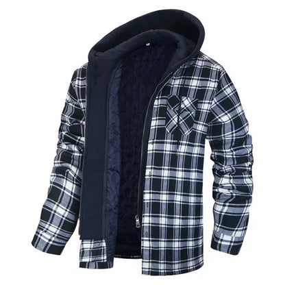 Soft Plaid Shirt Jacket Casual Style