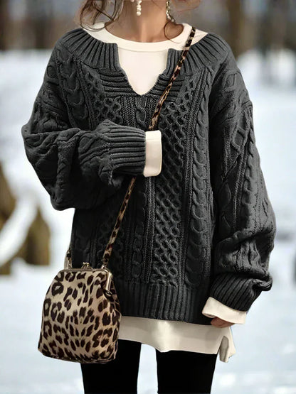 Knitted Sweater Oversized Soft and Warm Comfort Fit
