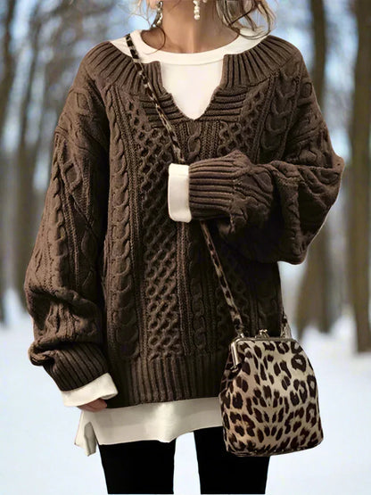 Knitted Sweater Oversized Soft and Warm Comfort Fit