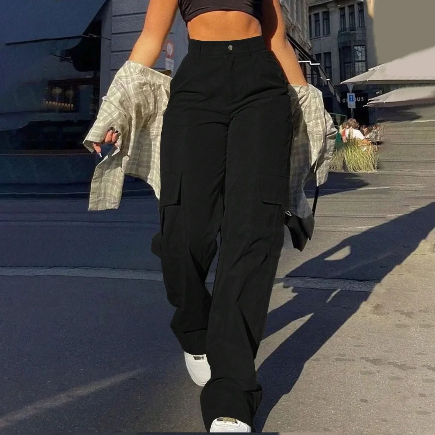 Women's Comfortable Cargo Pants With Many Pockets