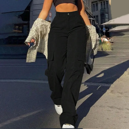 Women's Comfortable Cargo Pants With Many Pockets
