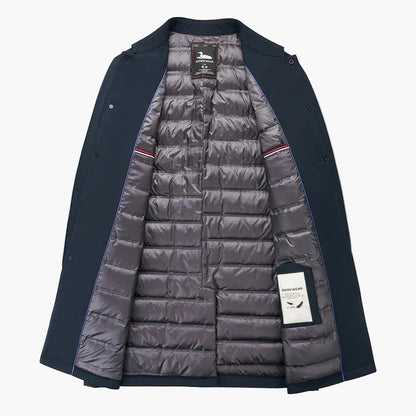 Stilvolle Übergangsjacke Stehkragen - Eleganter City Mantel - IdealeKleiden