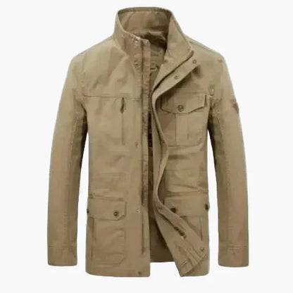 Practical outdoor jacket Stand-up collar Multiple pockets