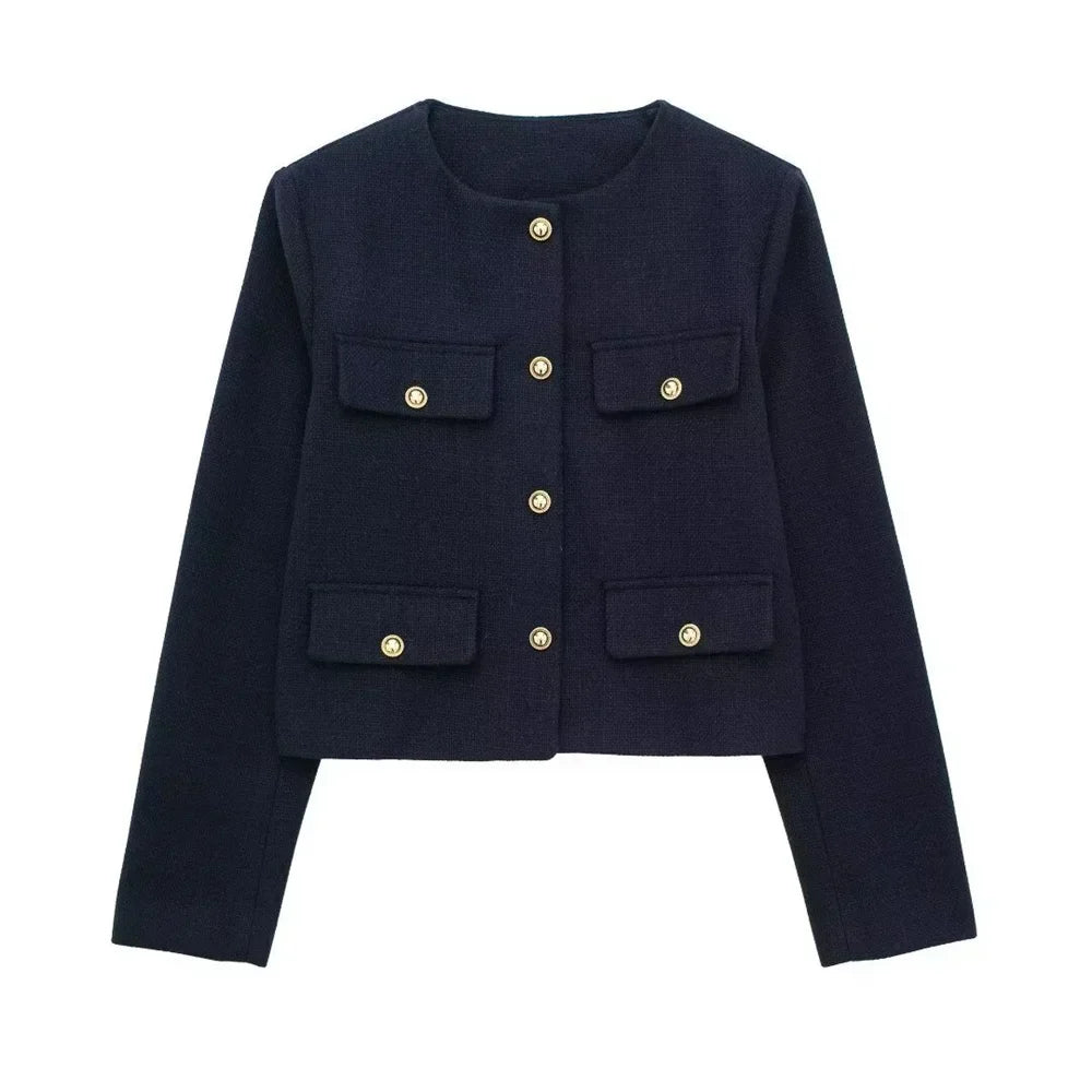 Stylish Women's Short Wool Jacket