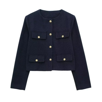 Stylish Women's Short Wool Jacket