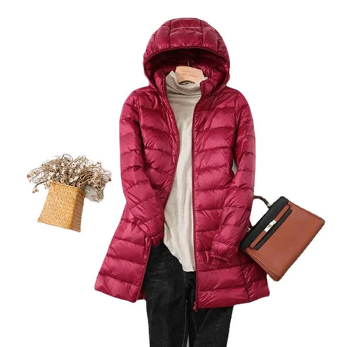 Lightweight Puffer Jacket for Women Warm Quilted Winter Coat