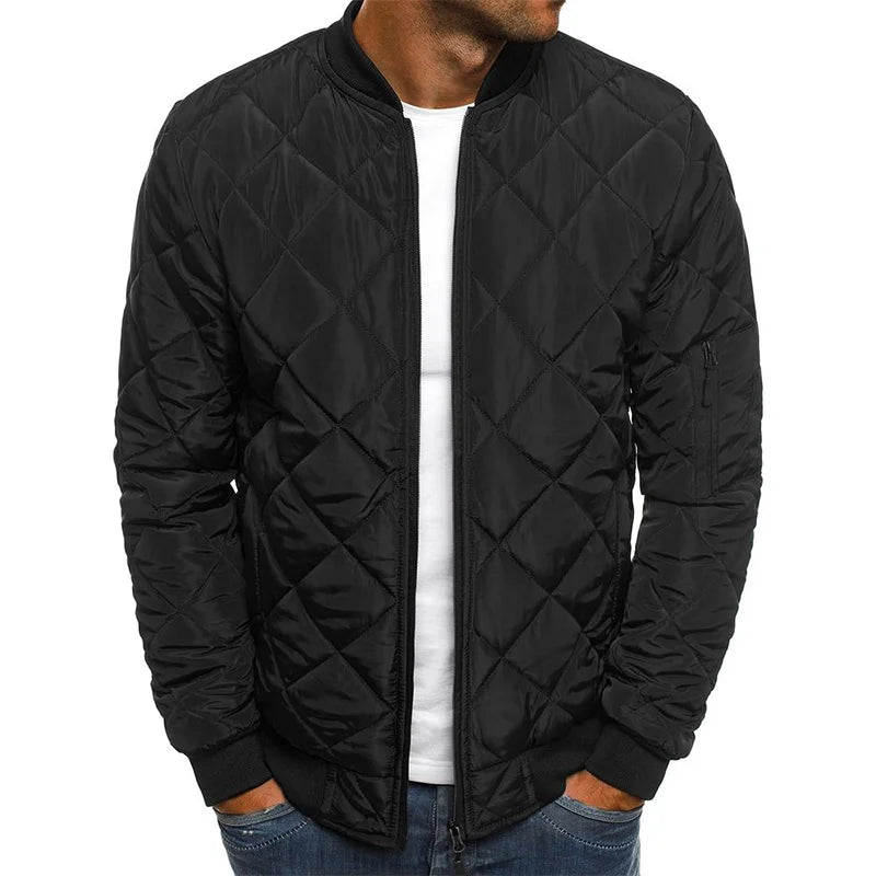 Stylish Cotton Jacket Diamond Pattern
