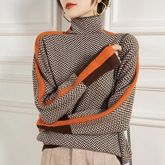 Elegante Strickkleidung | Premium Rollkragen Pullover Frauen - IdealeKleiden