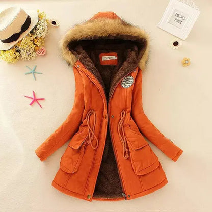 Autumn Winter Jacket Women Slim Fit Padded