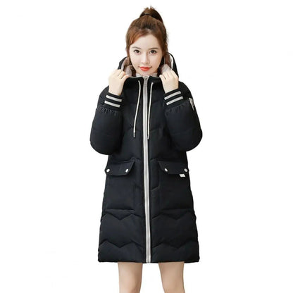 Long Women's Jacket Warm Lined Winter
