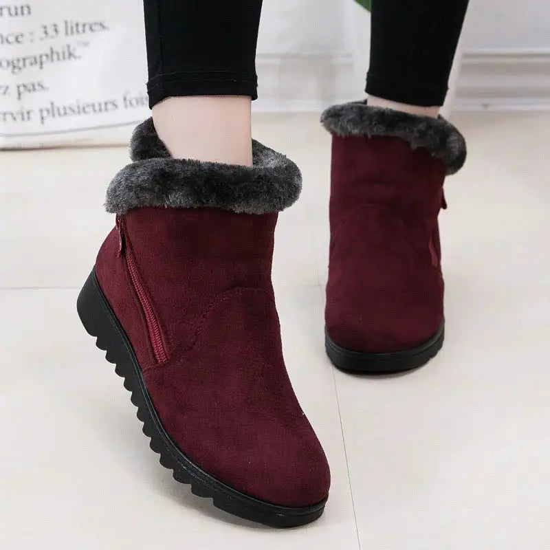 Warm Winter Boots Plush Lining Non-slip