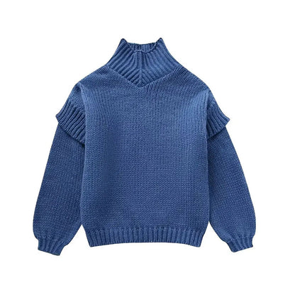 Daphne - Oversized Chic Roll-Neck Knitted Sweater
