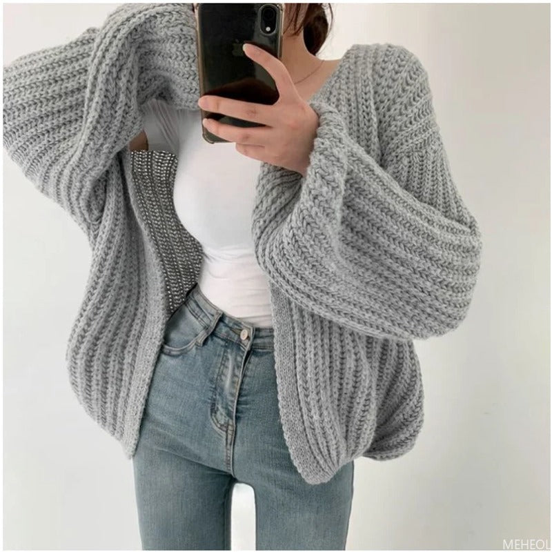 Oversized Cardigan Generous Fit