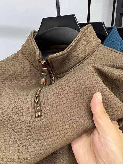 Men's Quarter-Zip Pullover Modern Style