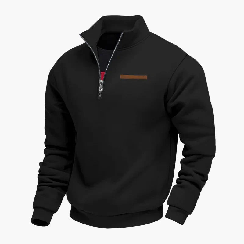 Practical Travel Pullover Stand-Up Collar Sweatshirt