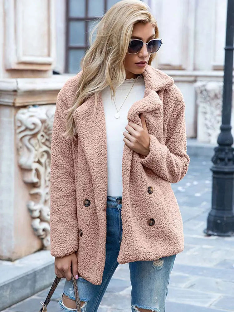 Soft Women's Jacket Teddy Coat Winter
