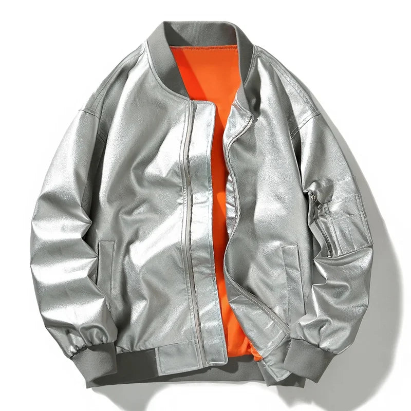 Vegan Bomber Jacket Elegant Design
