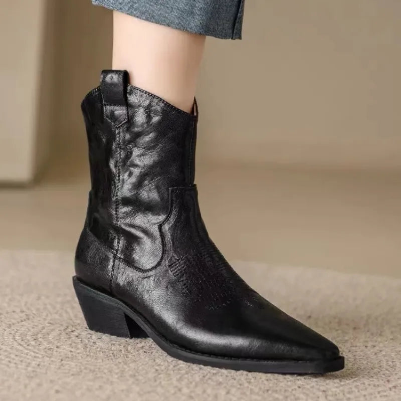 Stylish Ankle Boots for Women with Pointed Toe