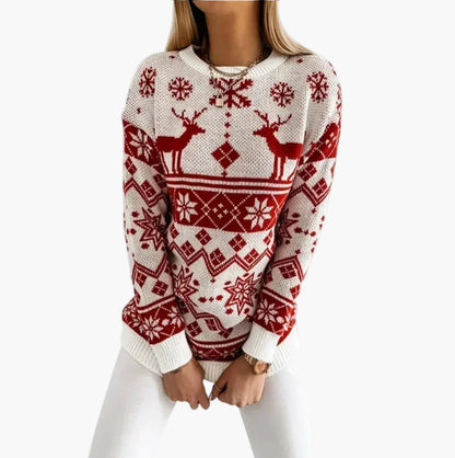 Christmas Sweater Reindeer Pattern Winter