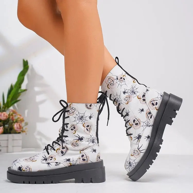 Women's Comfortable Lace-Up Boots