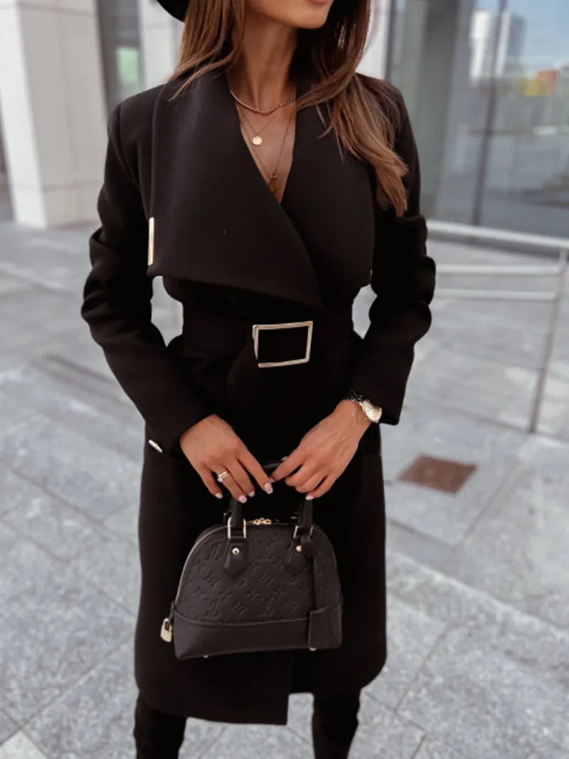Women's Winter Coat Long-sleeved Elegant