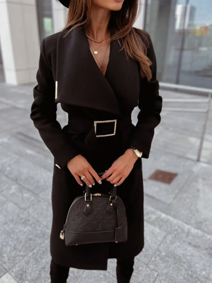 Women's Winter Coat Long-sleeved Elegant