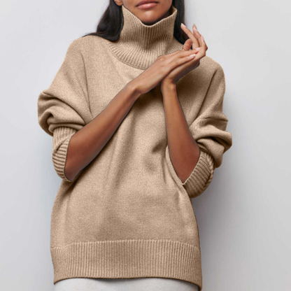Women's Turtleneck Sweater Oversized Soft