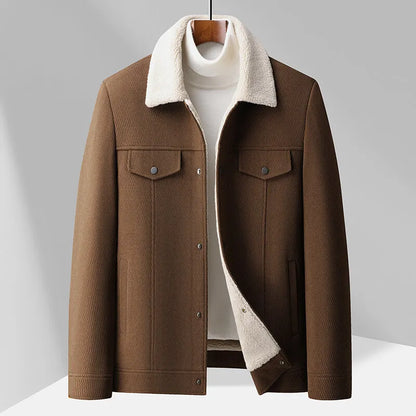 Men's Warm Fleece Vest with Collar