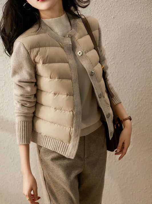Modische Cardiganjacke Mit Knöpfen - IdealeKleiden