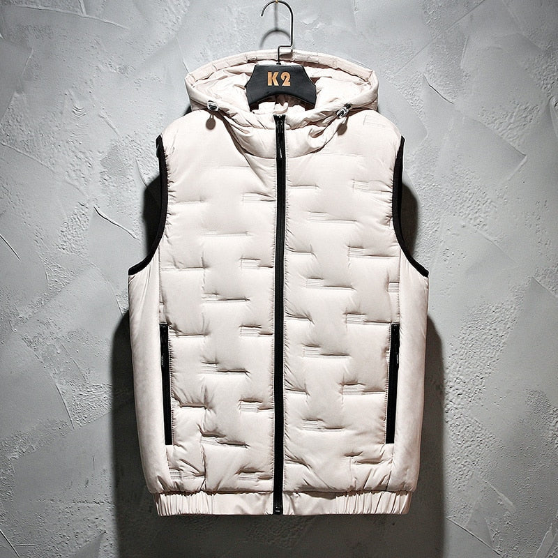 Elegant Hooded Vest Men Premium Quality
