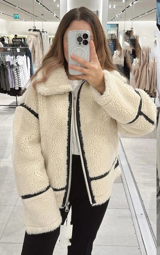 Retro-Jacke Stehkragen Damen - IdealeKleiden