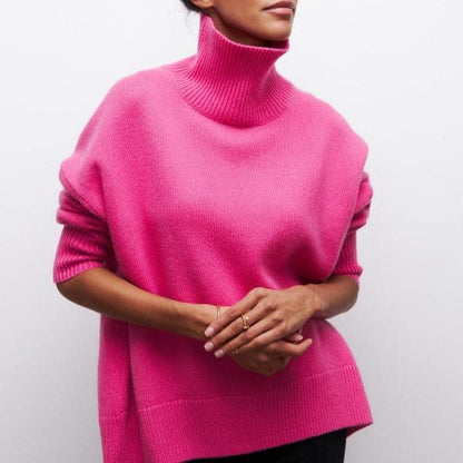 Women's Turtleneck Sweater Oversized Soft
