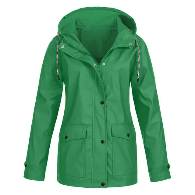 Waterproof Raincoat Women Hooded