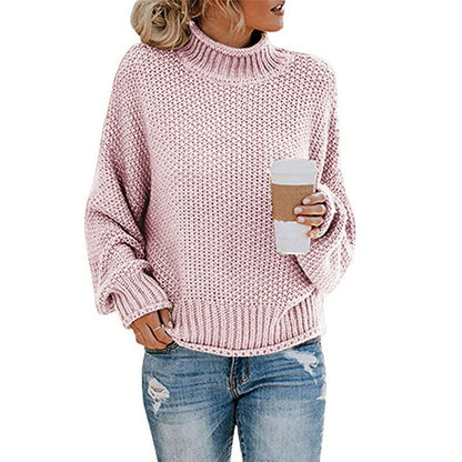 Soft Hand-Knitted Turtleneck Sweaters